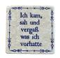 Preview: Marmor Fliese Glas Untersetzer Ich kam und sah